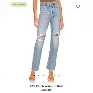 Agolde 90s Pinch Waist Jeans Sz 25 - Aritzia, Revolve